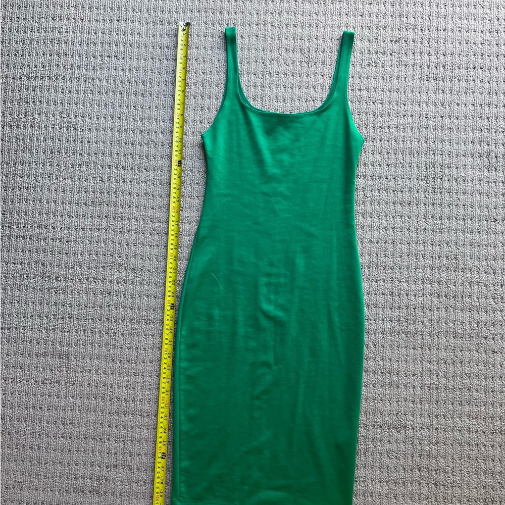 Zara Green Sleeveless Bodycon Dress